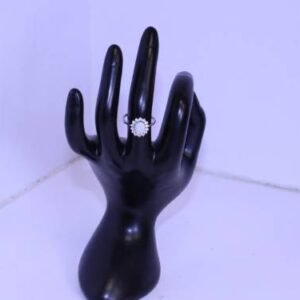 Sterling Silver Natural Fire Opal Ring