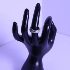 Sterling Silver Crossover Band