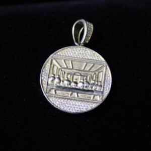 Last Supper 925 Sterling Silver Two-Toned Pendant
