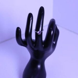 Sterling Silver Purple Amethyst Solitaire Ring