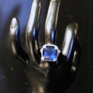 Judith Ripka Sterling Silver Hematite Ring