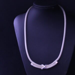 Sterling Silver 925 Mesh Necklace 16"