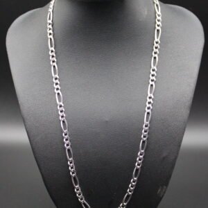 Sterling Silver Figaro Chain