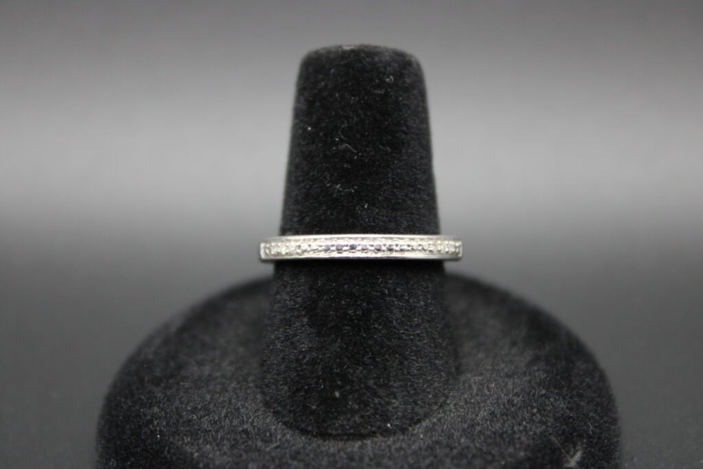 Sterling Silver Diamond Band
