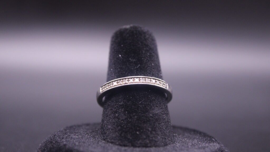 Sterling Silver Diamond Band