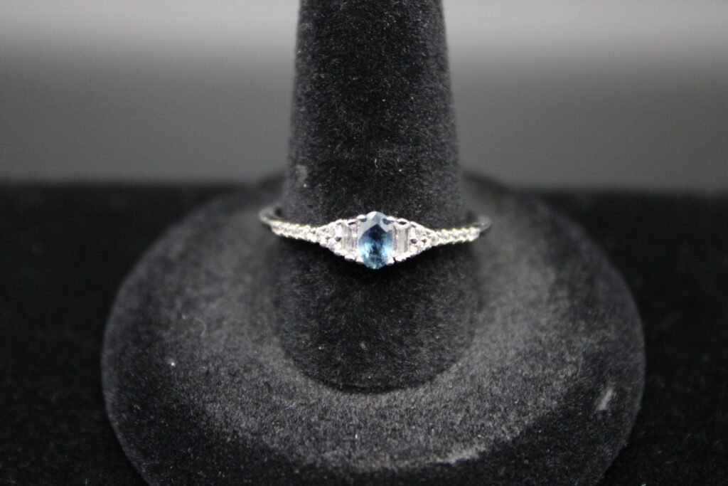 Sterling Silver Three-Stone Ring