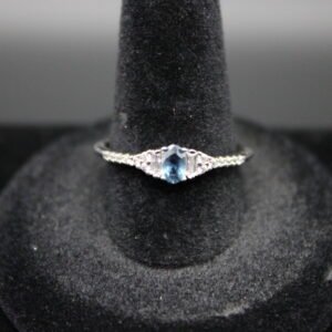 Sterling Silver Three-Stone Ring