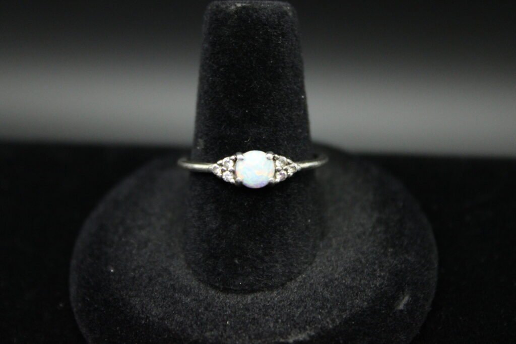 Sterling Silver Opal Ring