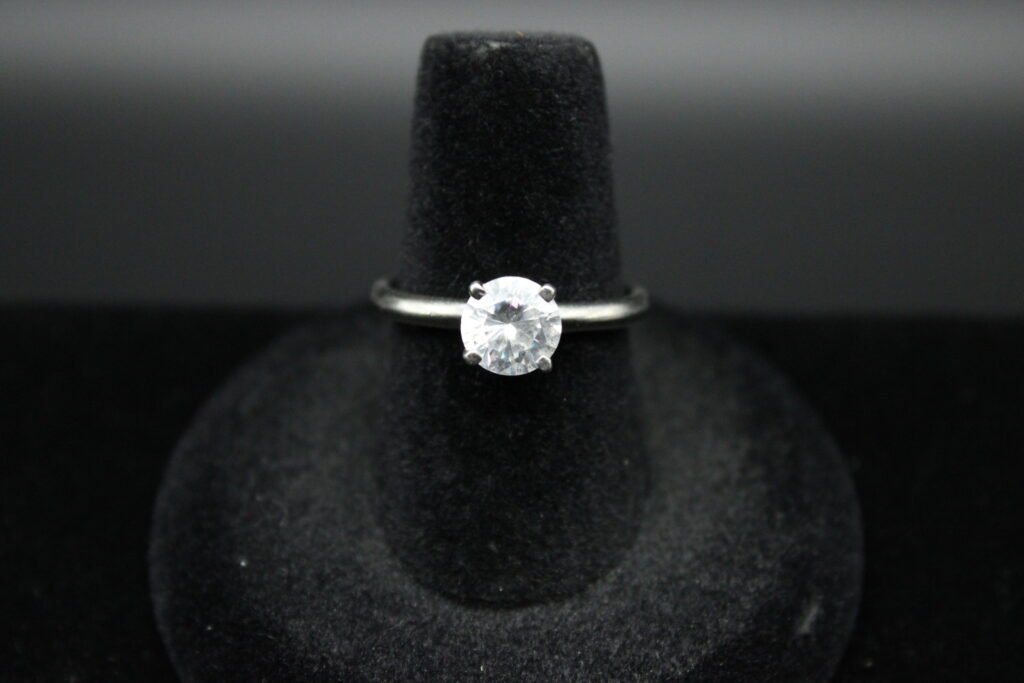 Sterling Silver Solitaire Ring