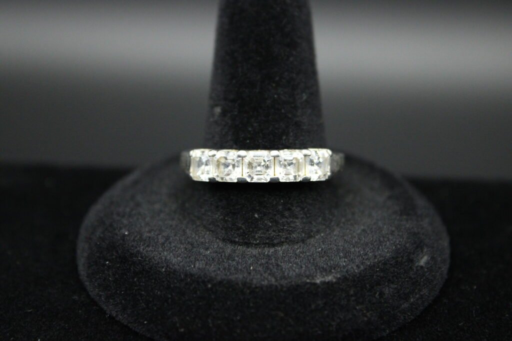 Sterling Silver Five-Stone Ring