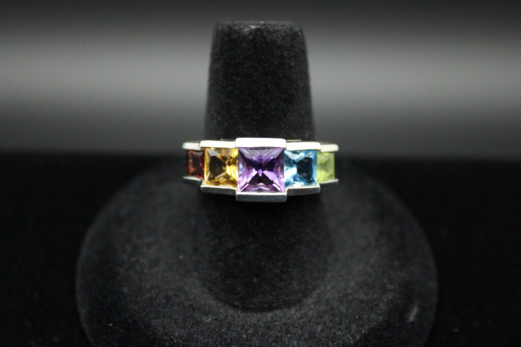 Sterling Silver Five Stone Ring