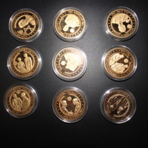 2017 Gold Plated Kennedy Commemorative Coin Set