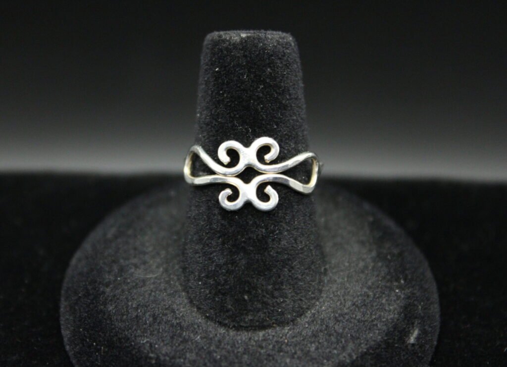 Sterling Silver Scroll Ring