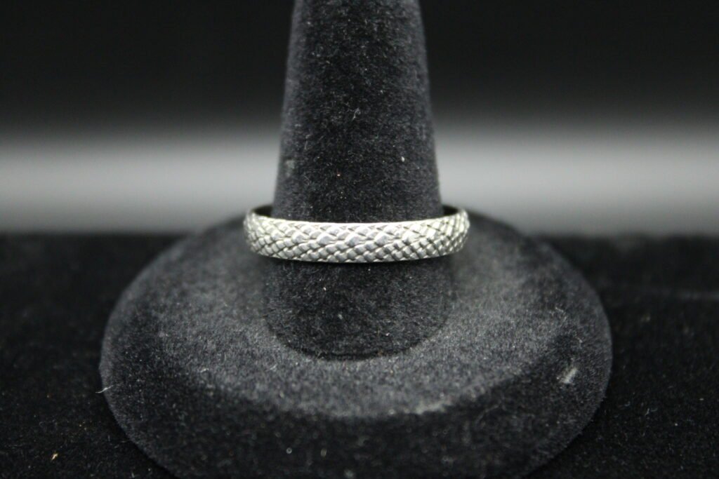 Sterling Silver Snake Skin Band