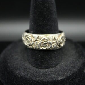 Sterling Silver Rose Band