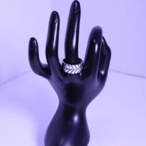 Sterling Silver Vintage Steve Yellowhorse Leaf Ring