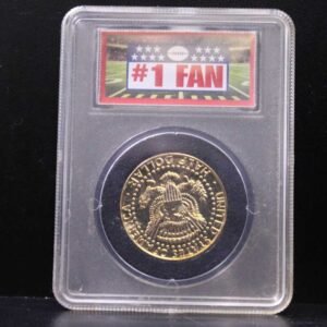 Jfk Kennedy Half Dollar Philadelphia Eagles 24Kt Gold PLated