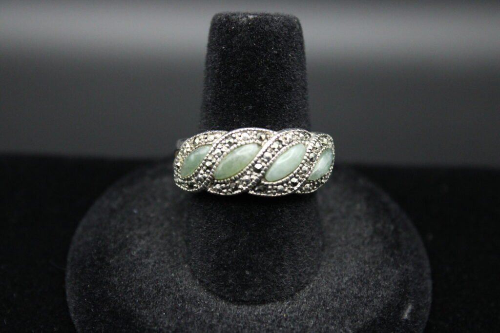 Sterling Silver Jade Ring