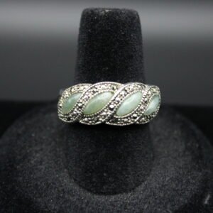 Sterling Silver Jade Ring
