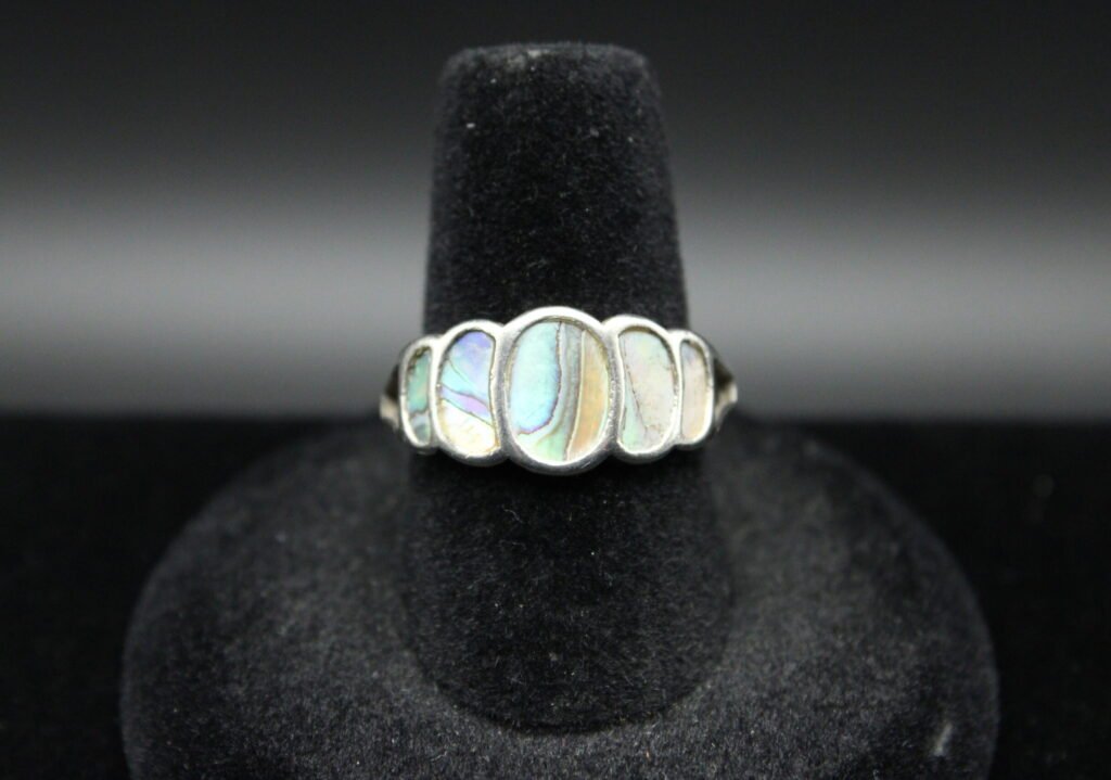 Sterling Silver Abalone Inlay Ring