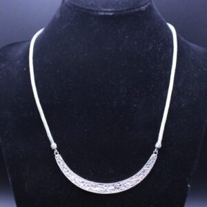 Sterling Silver Statement Collar Necklace