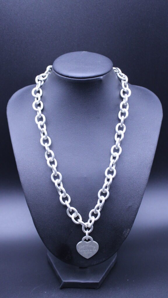 Tiffany & Co Sterling Silver Necklace and "Return to Tiffany" Heart