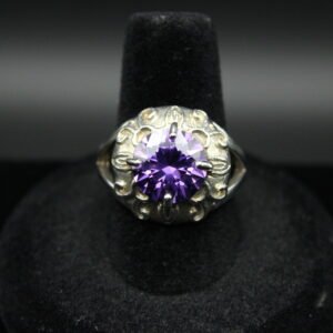 Sterling Silver Purple Stone Ring