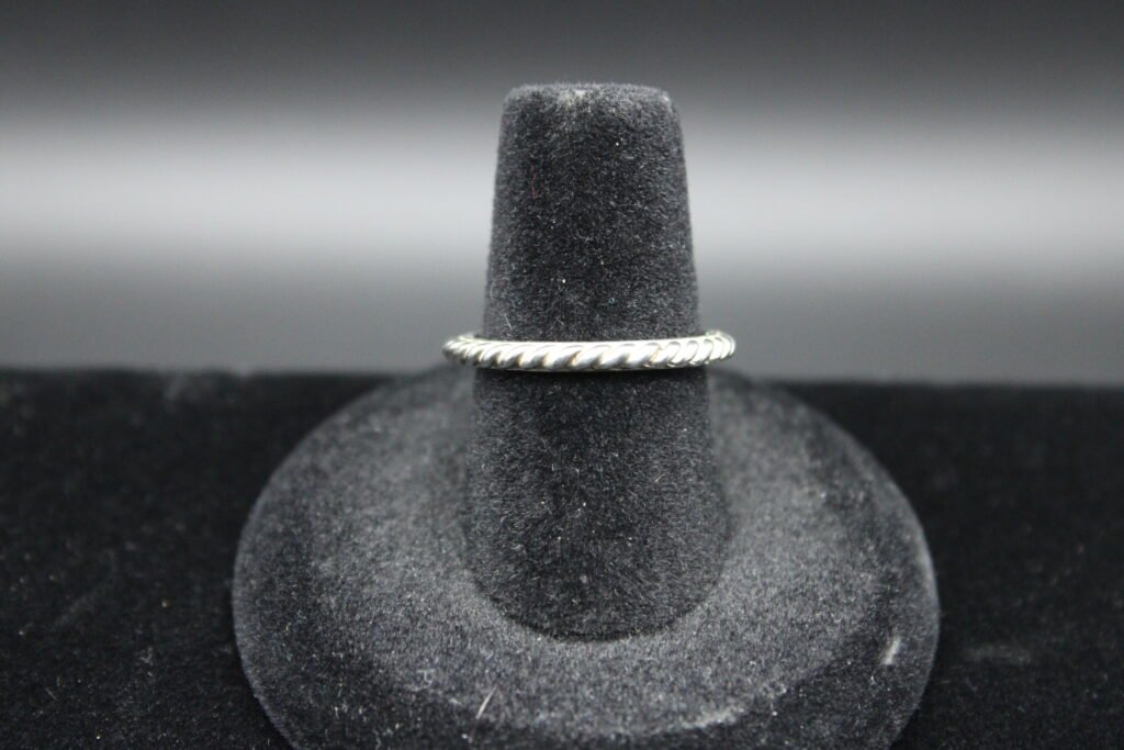 Sterling Silver Twisted Rope Band