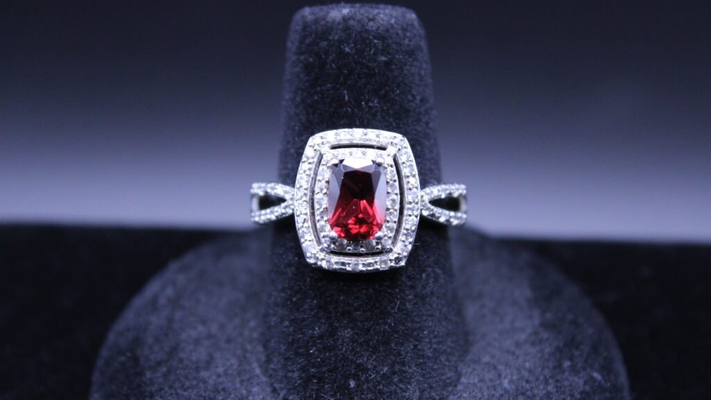Sterling Silver Halo Ring