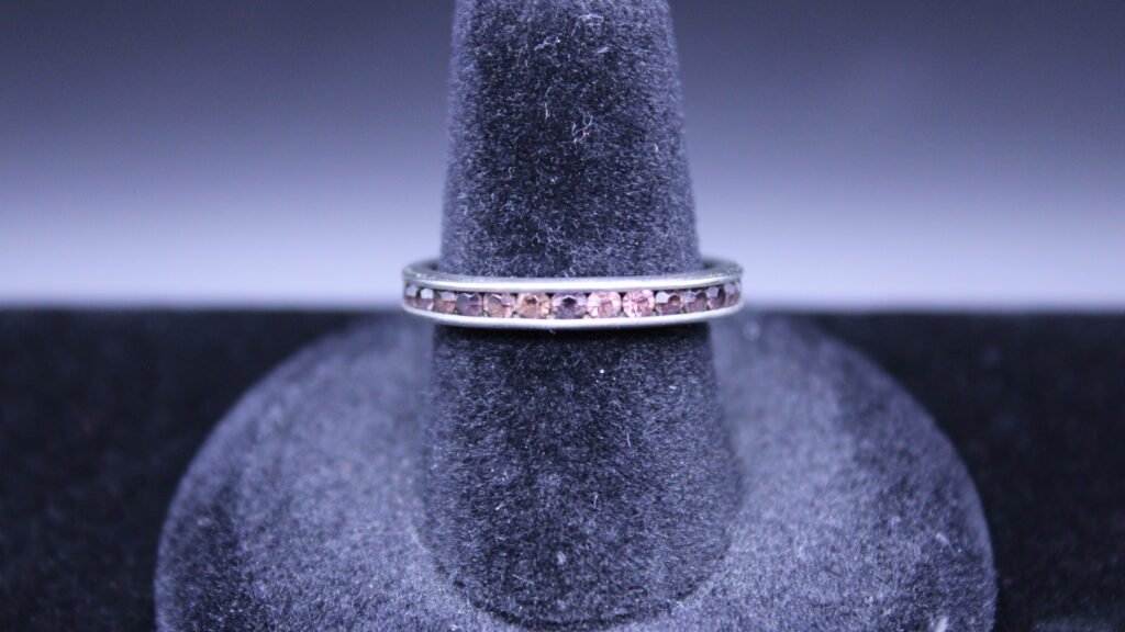 Sterling Silver Channel Set Ring