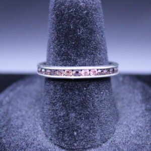 Sterling Silver Channel Set Ring