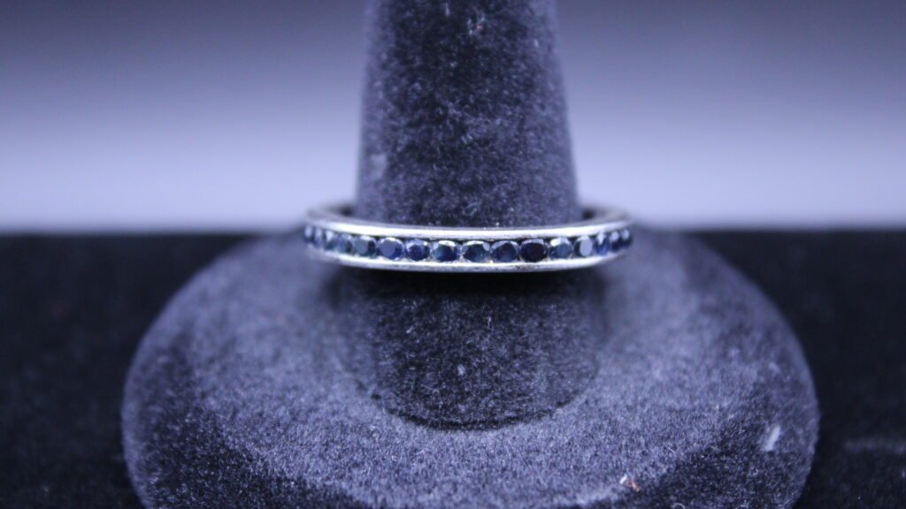 Sterling Silver Sapphire Ring