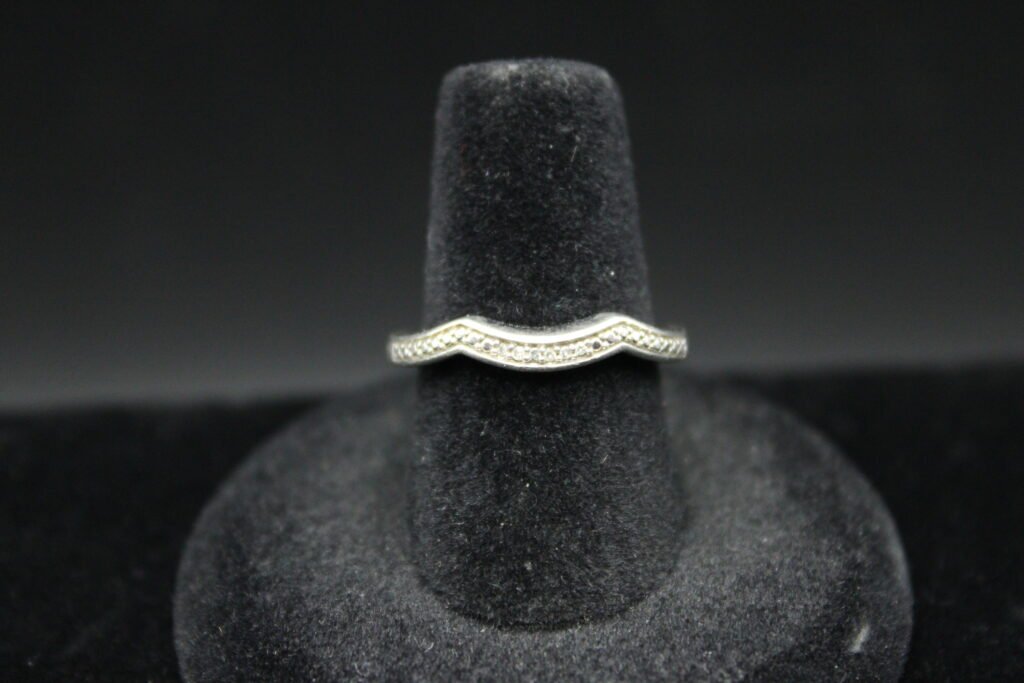 Sterling Silver Diamond Band Ring