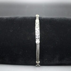 Sterling Silver Double Cable Dragonfly Bracelet