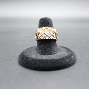 10kt Yellow Gold Two Tone Cage Ring