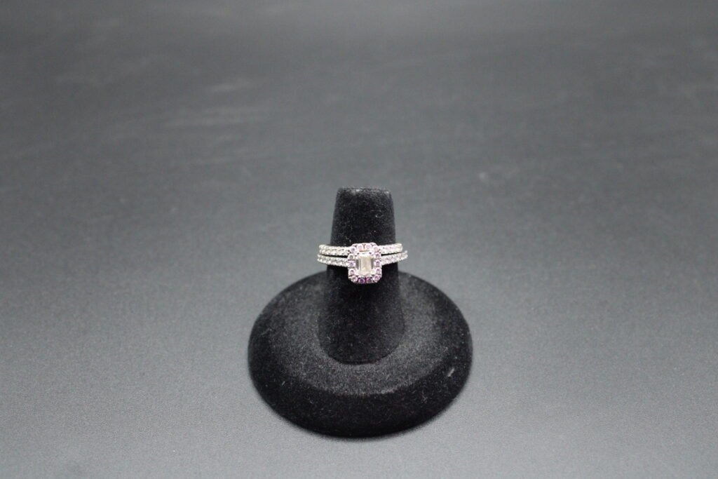 14kt White Gold Diamond Engagement/Wedding Set Ring