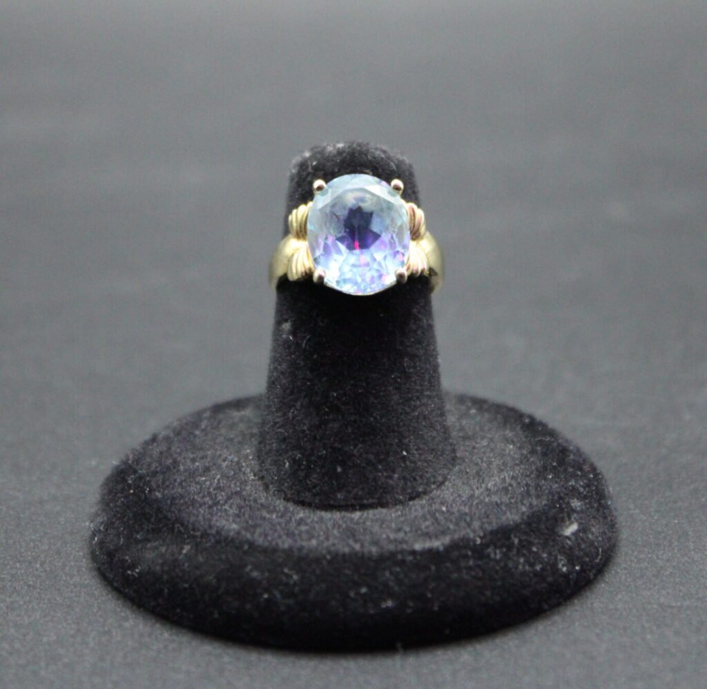 Blue Topaz Ring — 14KT • Yellow Gold