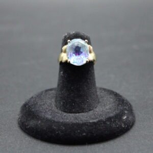 Blue Topaz Ring — 14KT • Yellow Gold