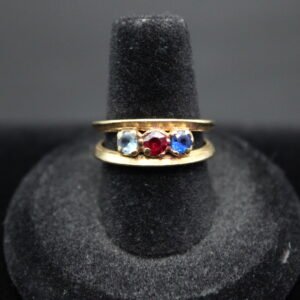 14kt Yellow Gold Three Stone Mother's Ring