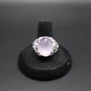 Judith Ripka Sterling Silver Amethyst Ring
