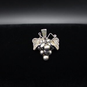 Sterling Silver Grape Brooch