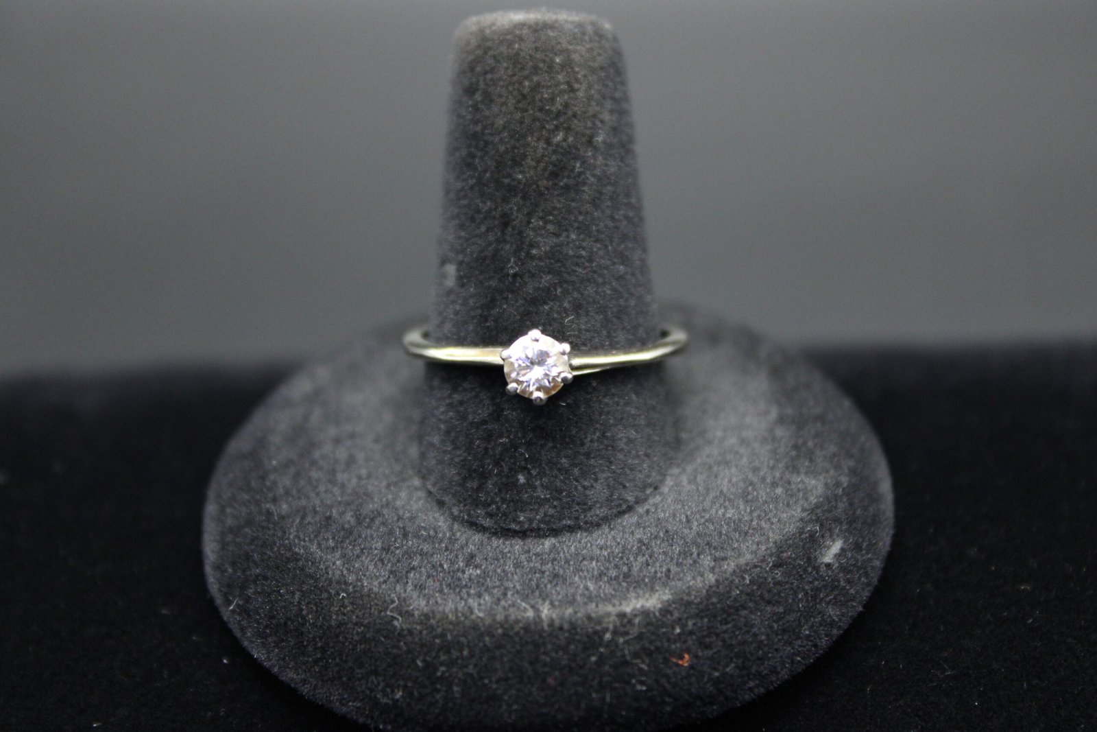 14kt White Gold Solitaire Diamond Engagement Ring 1 14kt White Gold Solitaire Diamond Engagement Ring