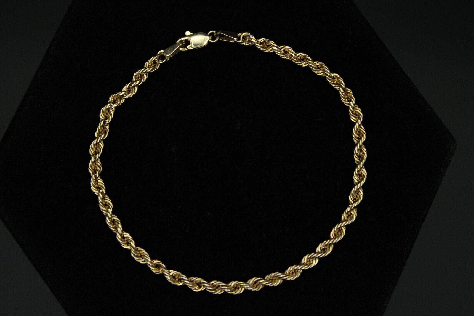 10kt Yellow Gold Rope Style Bracelet 1 10kt Yellow Gold Rope Style Bracelet