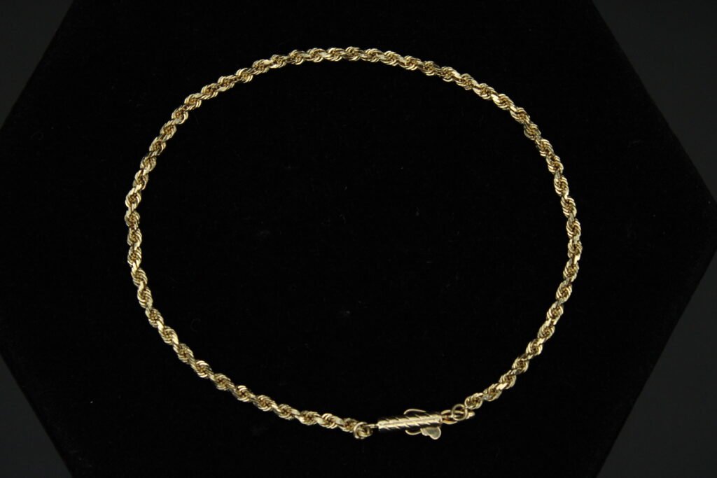 14kt Yellow Gold Rope Style Bracelet