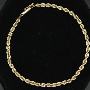14kt Yellow Gold Rope Style Bracelet