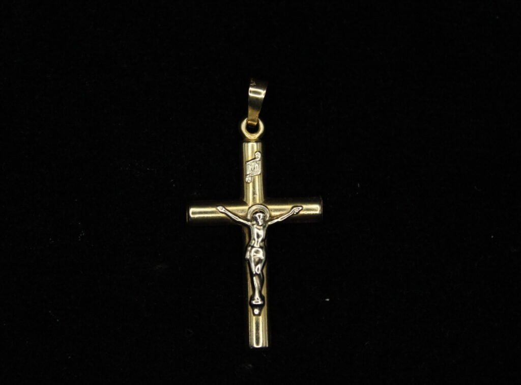 14kt Yellow Gold Jesus Cross Pendant