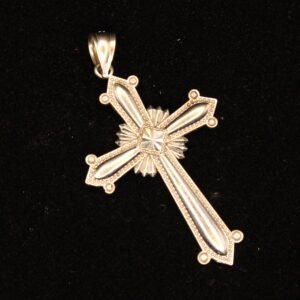 14kt White Gold Cross Pendant