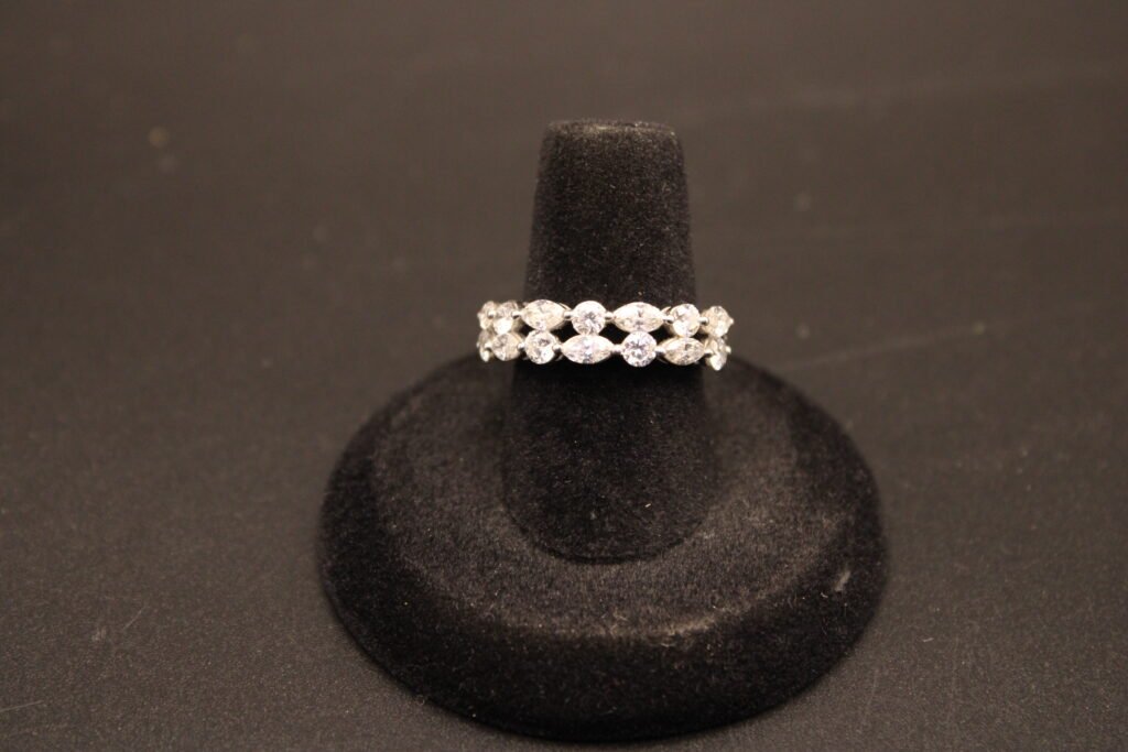 10kt White Gold Diamond Band