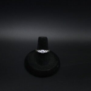 Sterling Silver and Clear Stone Ring