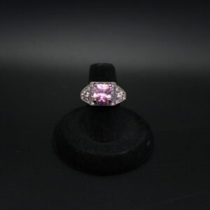Sterling Silver Pink Statement Ring